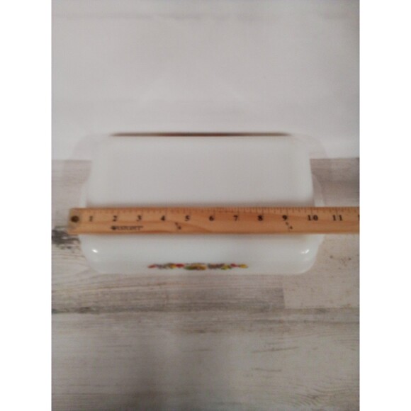 Vintage Fire King Anchor Hocking Chanticleer Rooster Casserole Dish - Picture 15 of 15